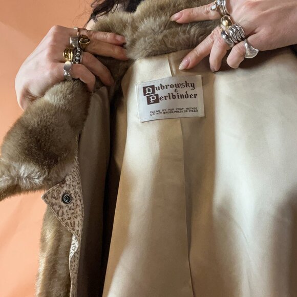 Mob Wife Fur and Leather Coat - 80s 90s - Picture 11 of 11